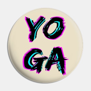 Wild Yoga Black Pin