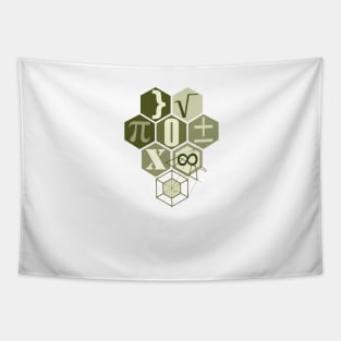 math t-shirt army Tapestry