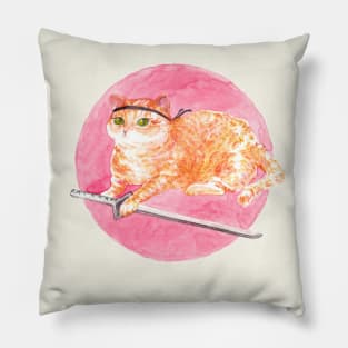 Ninja Gato Pillow