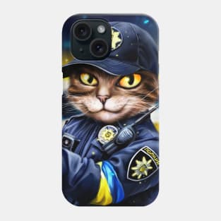 Ukrainian Cat Policeman Phone Case