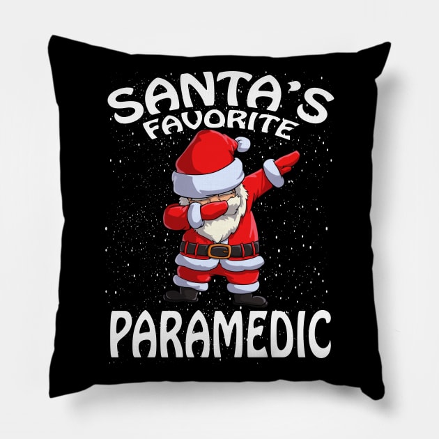 Santas Favorite Paramedic Christmas Pillow by intelus