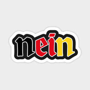 Vintage Retro Funny Saying German Nein Magnet