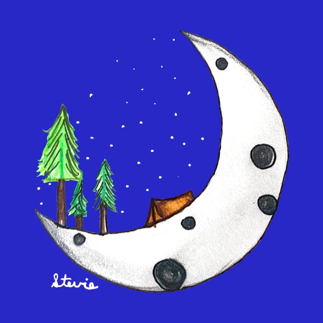 Camping by Moonlight by Stevie's Tees