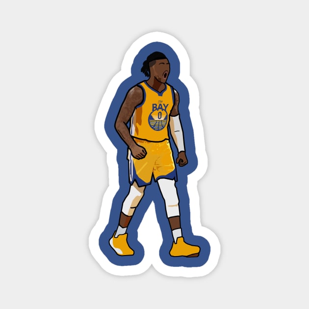 D'angelo Russell 'The Bay' Golden State Warriors Magnet by xavierjfong