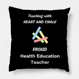 health education teacher design Pillow