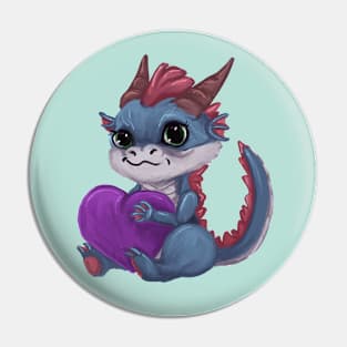 Dragon love Pin