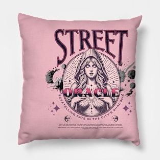 Street Oracle: Foretelling Fate in the City's Shadows Pillow