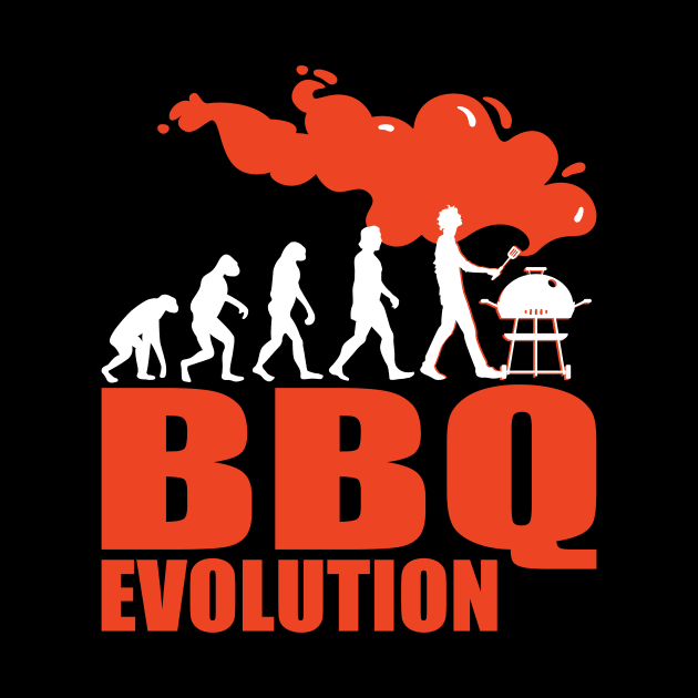 BBQ Barbecue Evolution Funny Grill by JTYDesigns