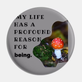 MOTIVATIONAL PHRASE: MY LIFE HAS A DEEP REASON Pin