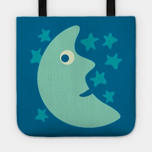 FRIENDLY MOON AND STARS Night Sky - UnBlink Studio by Jackie Tahara Tote