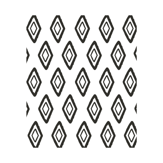 Mudcloth Pattern Minimalist  Abstract  Geometric Shapes Boho  Pattern by zedonee