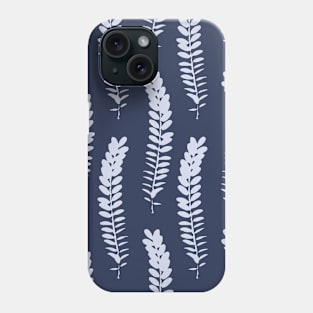 Delicate and elegant ferns in a simple repeating pattern Phone Case