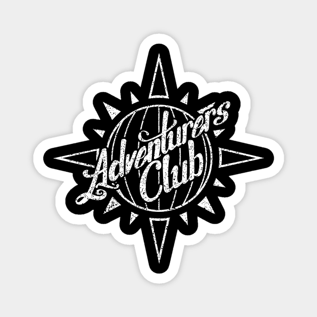 Adventurers Club 89's White Magnet by plaidmonkey