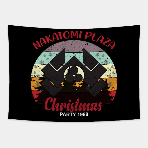 Nakatomi Plaza Christmas Party 1988 Tapestry by themodestworm