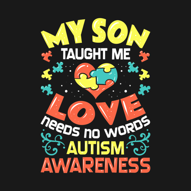 Autism Mom For Son Dad Mother Awareness by CarolIrvine