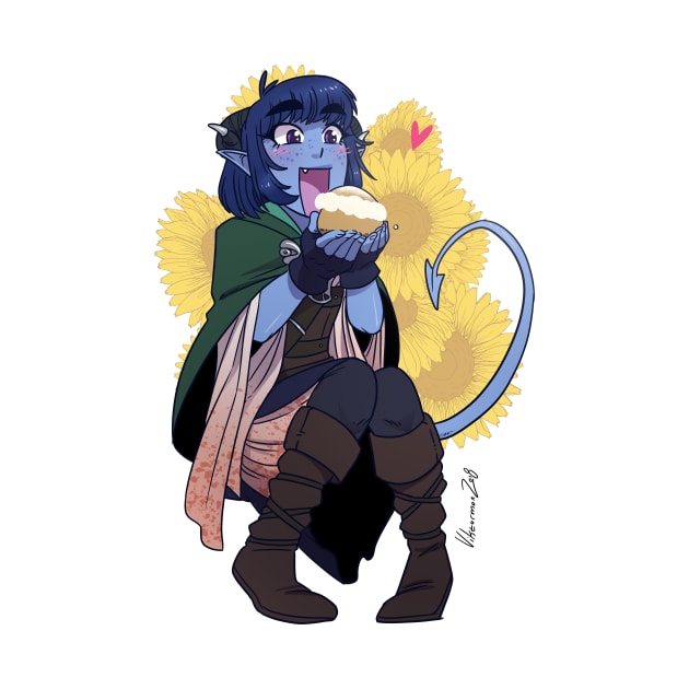 Sweet-toothed Tiefling by Viktormon