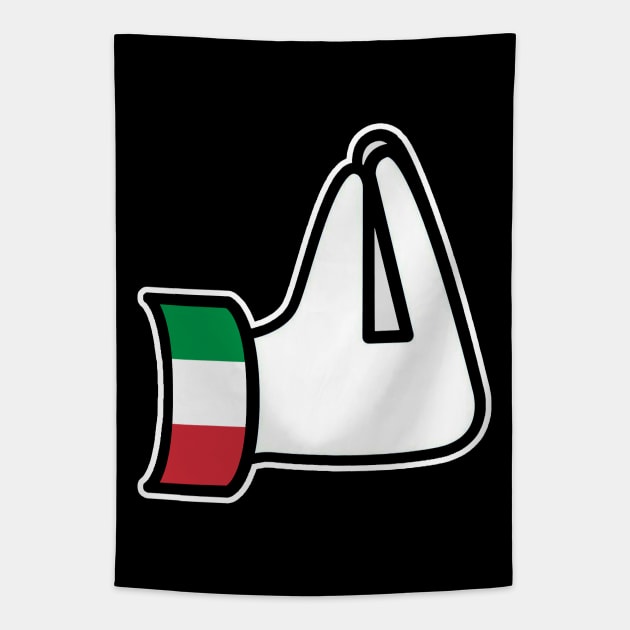 Italian Pinched Fingers Hand Gesture Italia Italy Italiano Tapestry by E