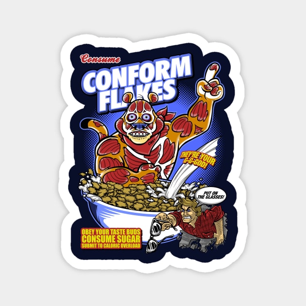 Conform Flakes Magnet by Punksthetic