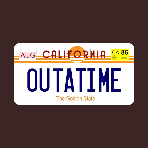 Delorean licence plate by udezigns