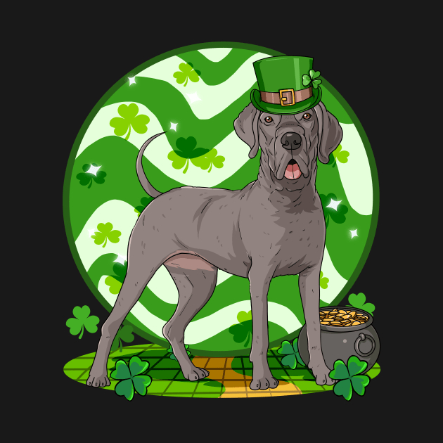 Great Dane Dog St Patricks Day Leprechaun by Noseking