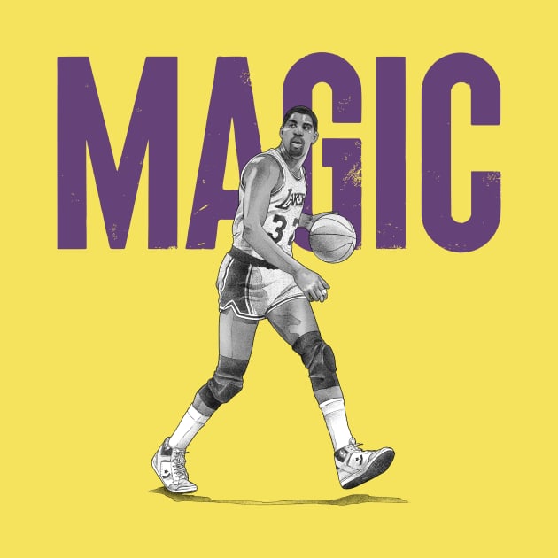 Magic Johnson Purple 86 by Dibenedetto