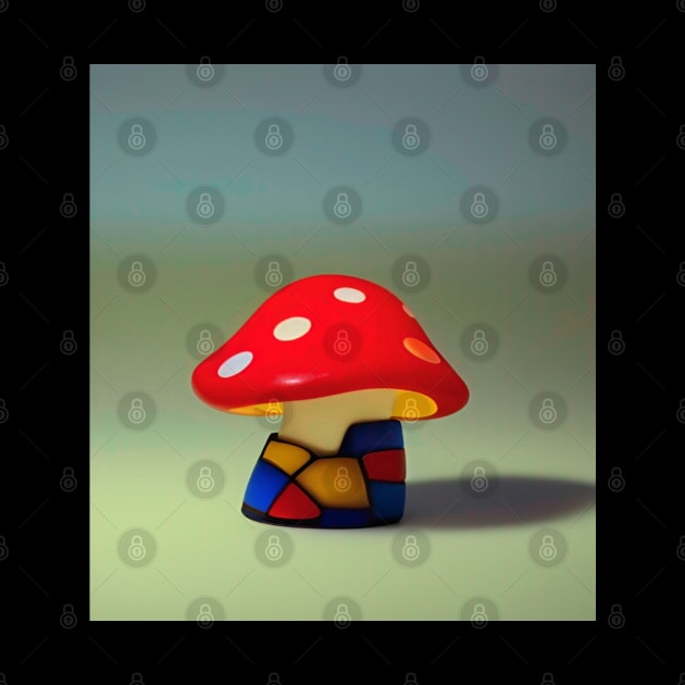 Mushroom Figurine by Brian Free Artwork