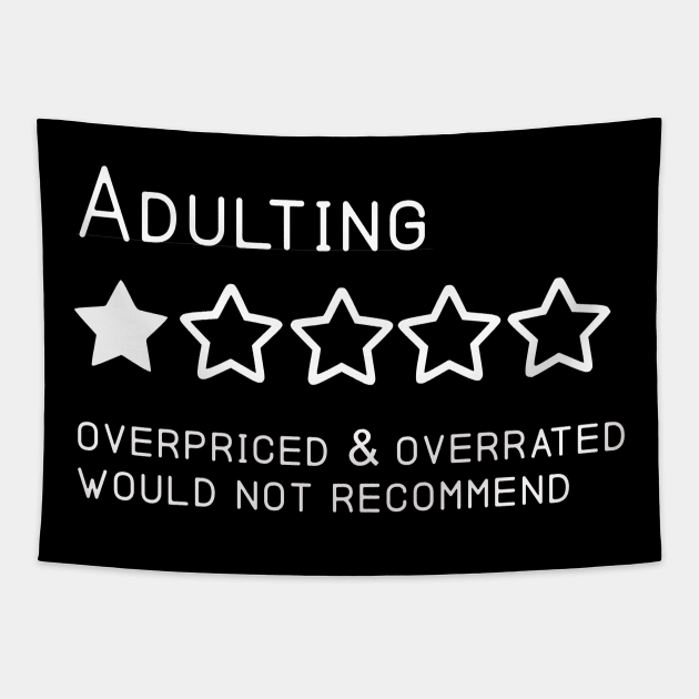 Adulting Tapestry by Cargoprints