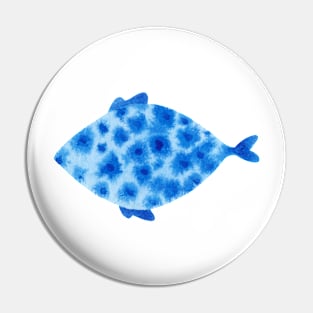 Blue fish Pin