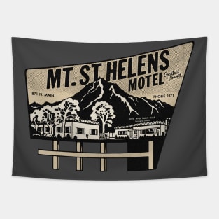 Vintage Mt. St.Helens Motel Tapestry