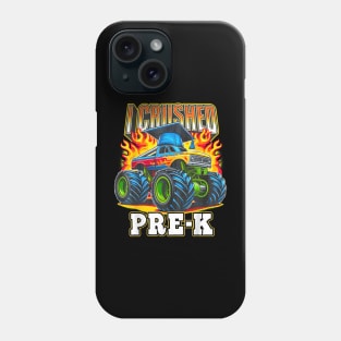 Graduation Pre-K Monster Truck Boys I Crushed Preschool Grad Phone Case