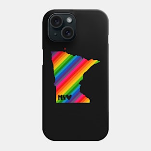 USA States: Minnesota (rainbow) Phone Case