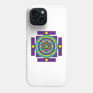 Metatron's Cube Merkaba Mandala Phone Case