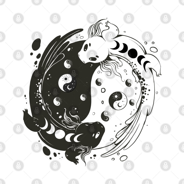 Yin Yang Axolotl by ArtRoute02