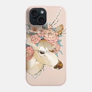 Peony Deer Phone Case