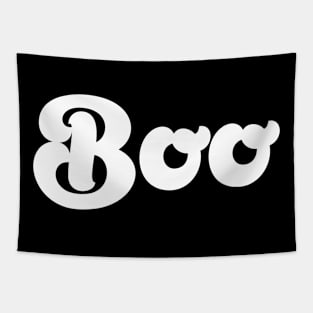 Boo Scary White Tshirt Tapestry