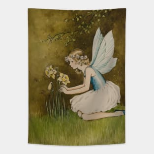 Fairy with Daffodils by Ida Rentoul Outhwaite Tapestry