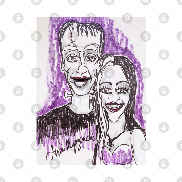 The Munsters Herman Munster and Lily by TheArtQueenOfMichigan 