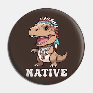 Native American Indigenous Dinosaur Pin