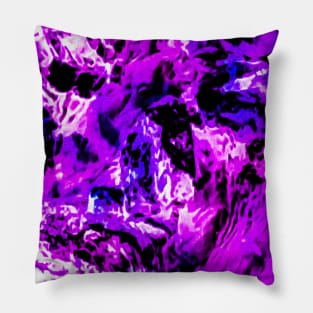 Blue Purple Rock Pattern Pillow