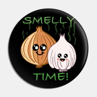 Smelly Time! Cute Onion and Garlic Pin