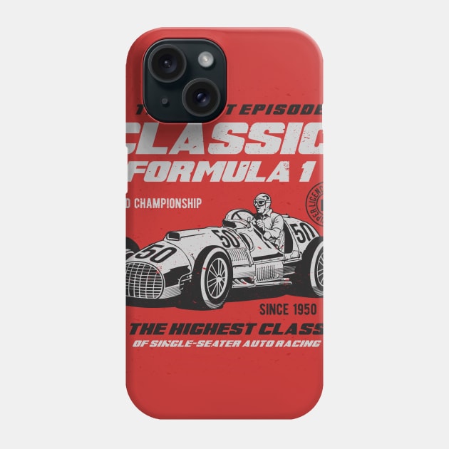 Classic formula one Race Phone Case by beanbeardy