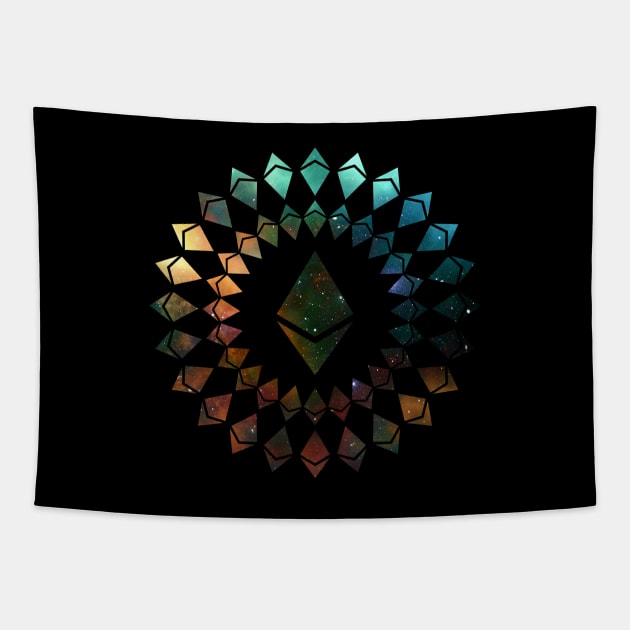 Ethereum – Circle Big Logo – Space Tapestry by felixbunny