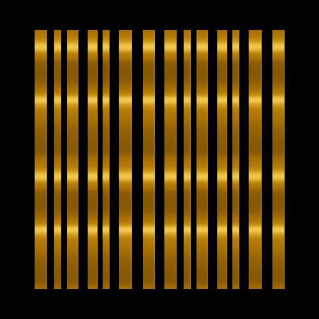 Golden Harmony: Abstract Stripes in Luxe Gold by star trek fanart and more