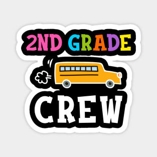 2nd Grade Crew T-shirt Back to School Teacher Gifts Magnet