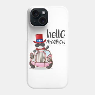 Panda Hello America Phone Case