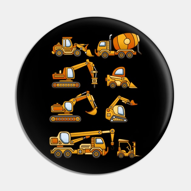 Excavator Dump Truck Dozer Concrete Mixer Construction Vehicles Pin by hardy 