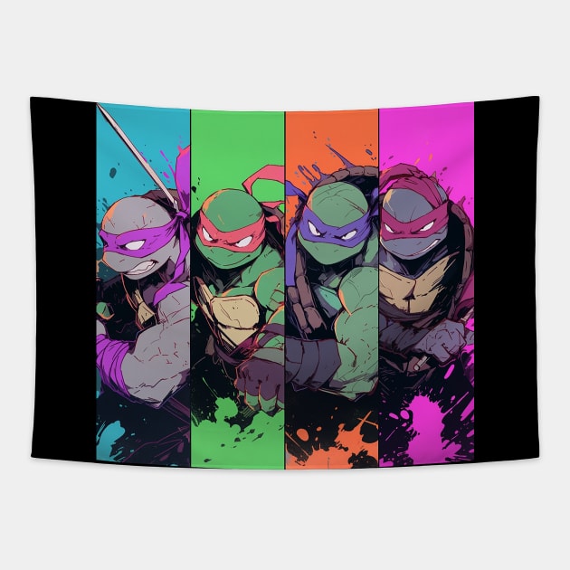 tmnt Tapestry by piratesnow