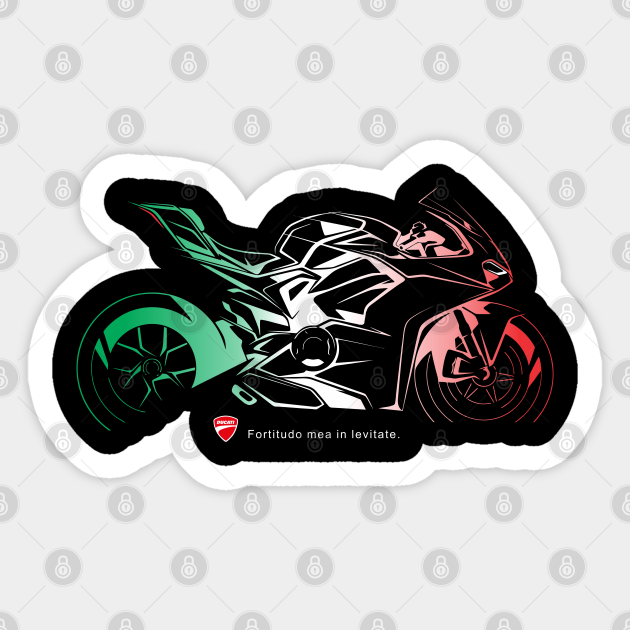 ducati panigale v4 ducati panigale v4 sticker teepublic ducati panigale v4