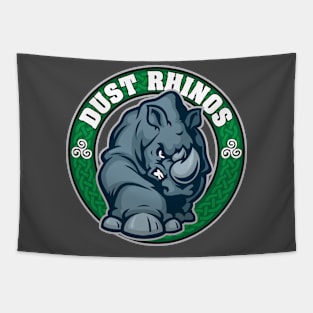 Dust Rhinos Team Logo Tapestry