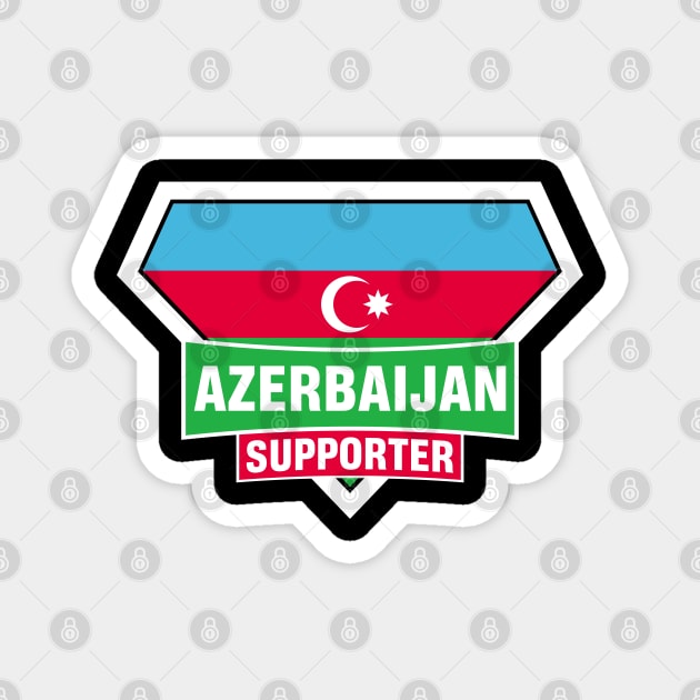 Azerbaijan Super Flag Supporter Magnet by ASUPERSTORE